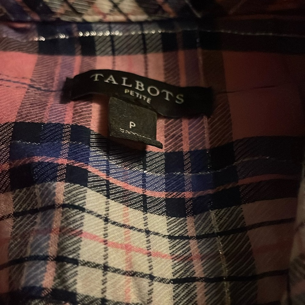 Talbot Small Pink Plaid Top
